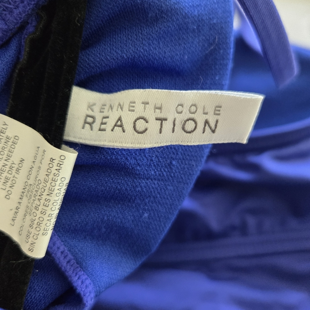 Kenneth Cole Swim Suit Small One Piece‎ Women's Blue Sexy Cutout Beach Pool - Picture 7 of 11